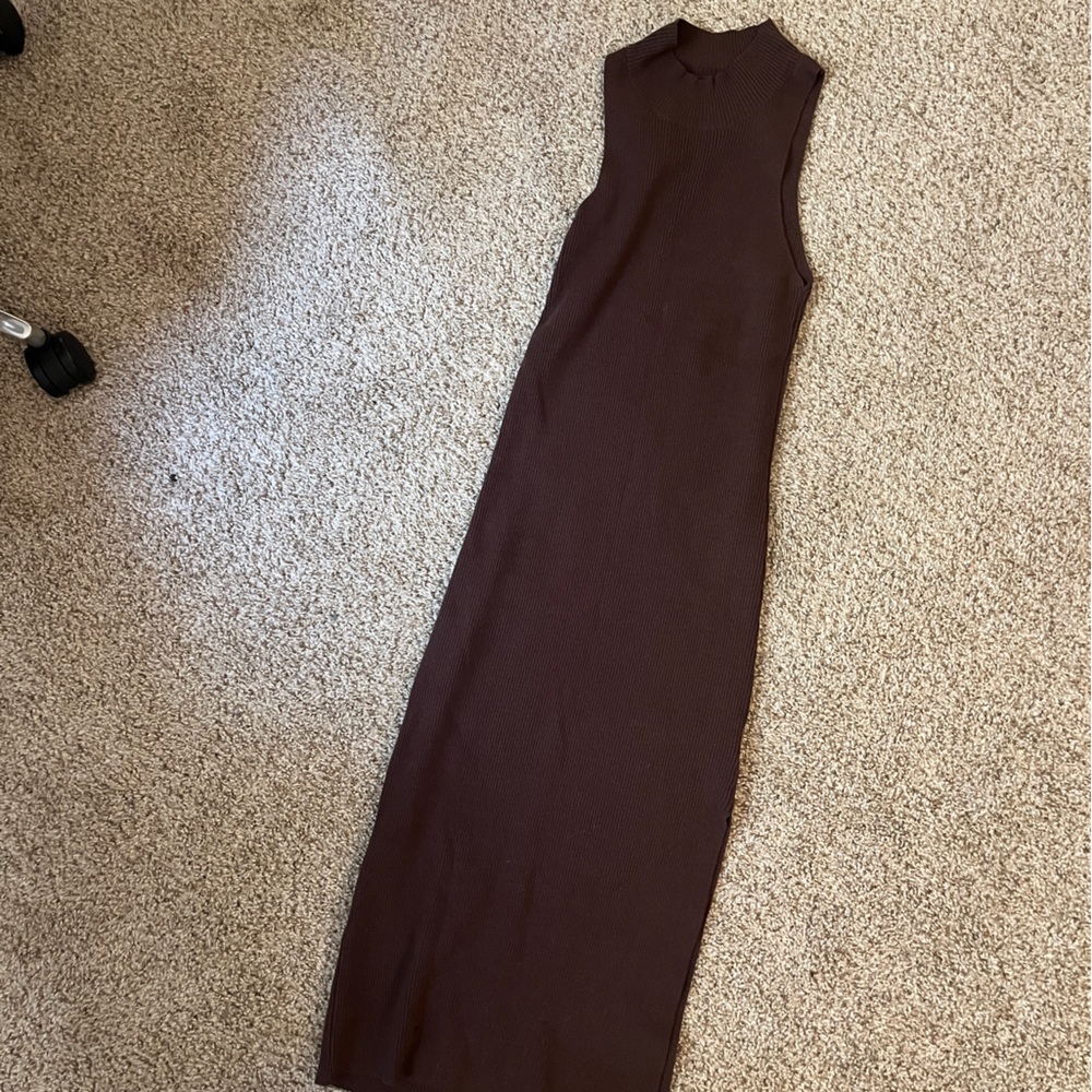 Chocolate brown sweater dress